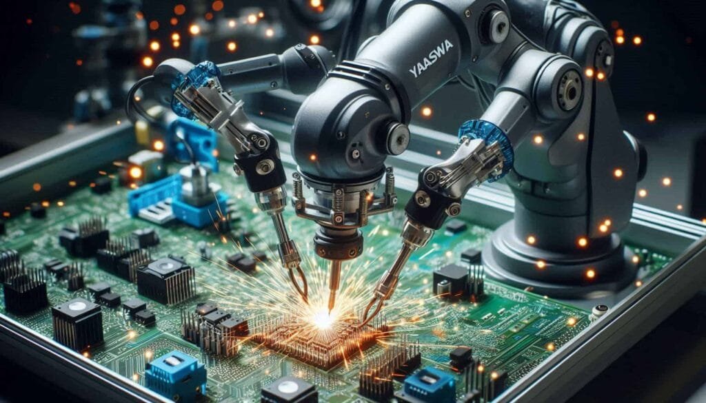 how to trigger yaskawa robot arm trough plc